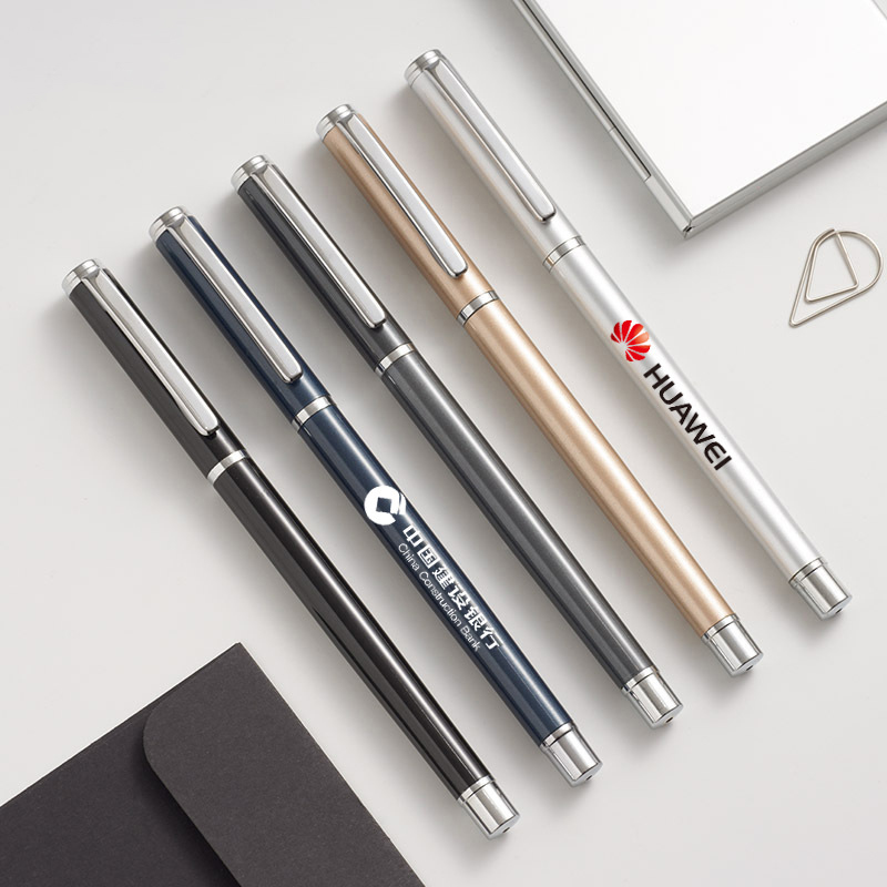 Bút bi nắp đậy vỏ kim loại hiện đại in logo theo yêu cầu, làm quà tặng doanh nghiệp cho các công ty tài chính, bảo hiểm, công nghệ, bất động sản, giáo dục