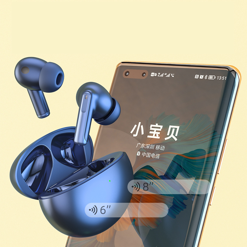 Tai nghe bluetooth giảm tiếng ồn điều khiển bằng giọng nói, micro chống thấm nước, âm thanh nổi HiFi. In Logo theo yêu cầu