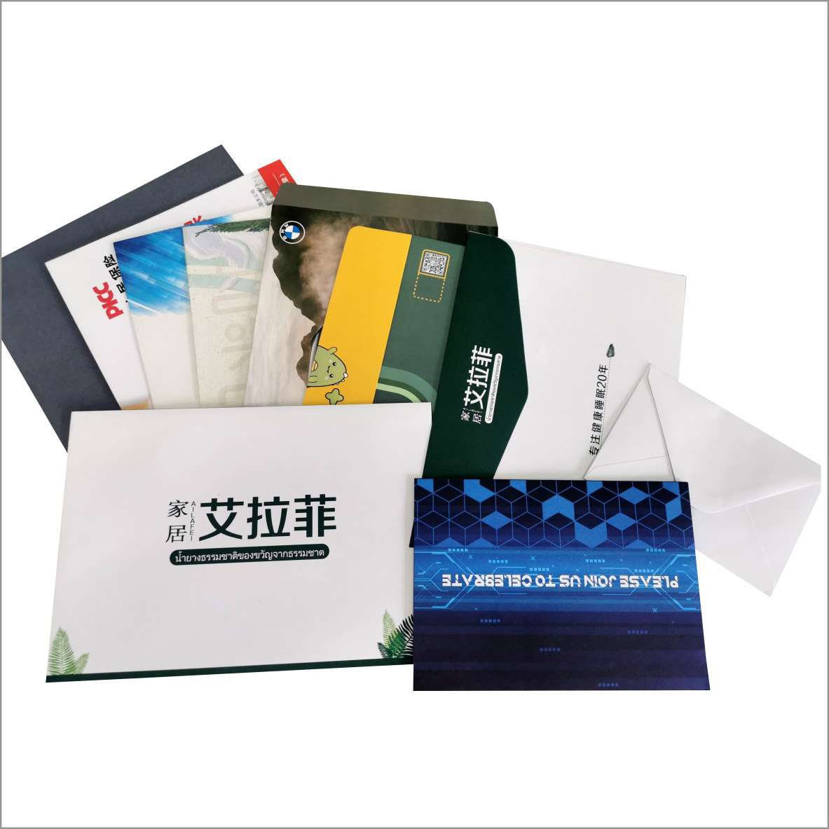In phong bì giấy theo yêu cầu. Chất liệu: giấy kraft. Nhiều màu sắc. Giấy bền và dẻo dai cao, chống thấm nước tốt, bắt mực cực tốt