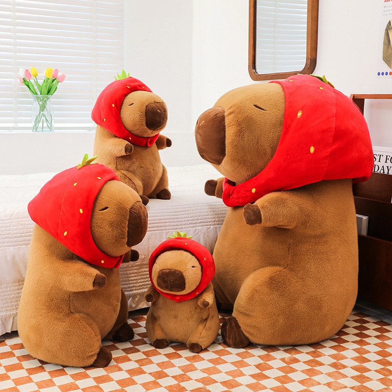 Gấu bông Capybara chibi hài hước, in logo, thêu logo theo yêu cầu. Quà tặng vui nhộn và quảng bá thương hiệu hiệu quả và khéo léo