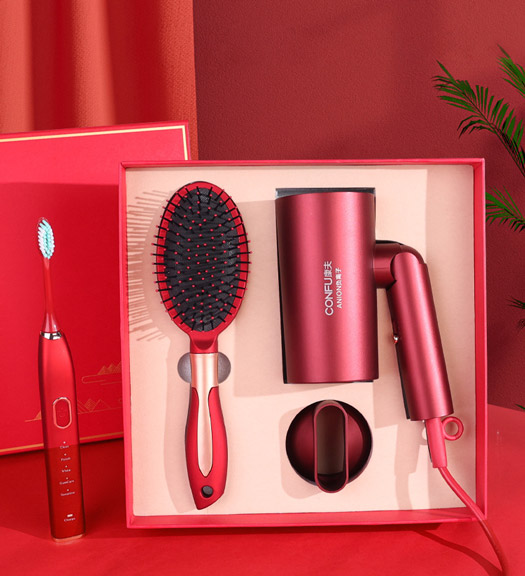 Bộ quà tặng chăm sóc tóc. Set quà bao gồm: Máy sấy tóc, lược massage, bàn chải điện đánh răng. Quà tặng doanh nghiệp cho phụ nữ độc đáo