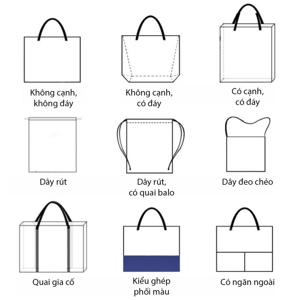 Các mẫu túi đay in logo theo yêu cầu - quà tặng in logo giá rẻ