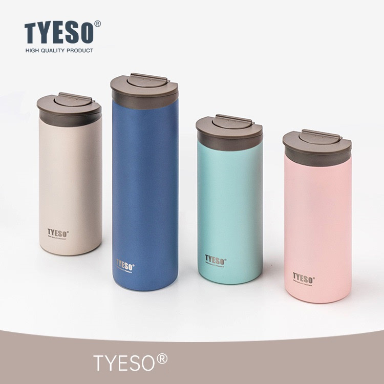 Bình giữ nhiệt TYESO nắp bật. In logo theo yêu cầu. Chất liệu: Inox 304 an toàn, bền, đẹp; Màu sắc: Đa dạng; Sơn nhám ở ngoài bề mặt giúp bền hơn, đẹp hơn