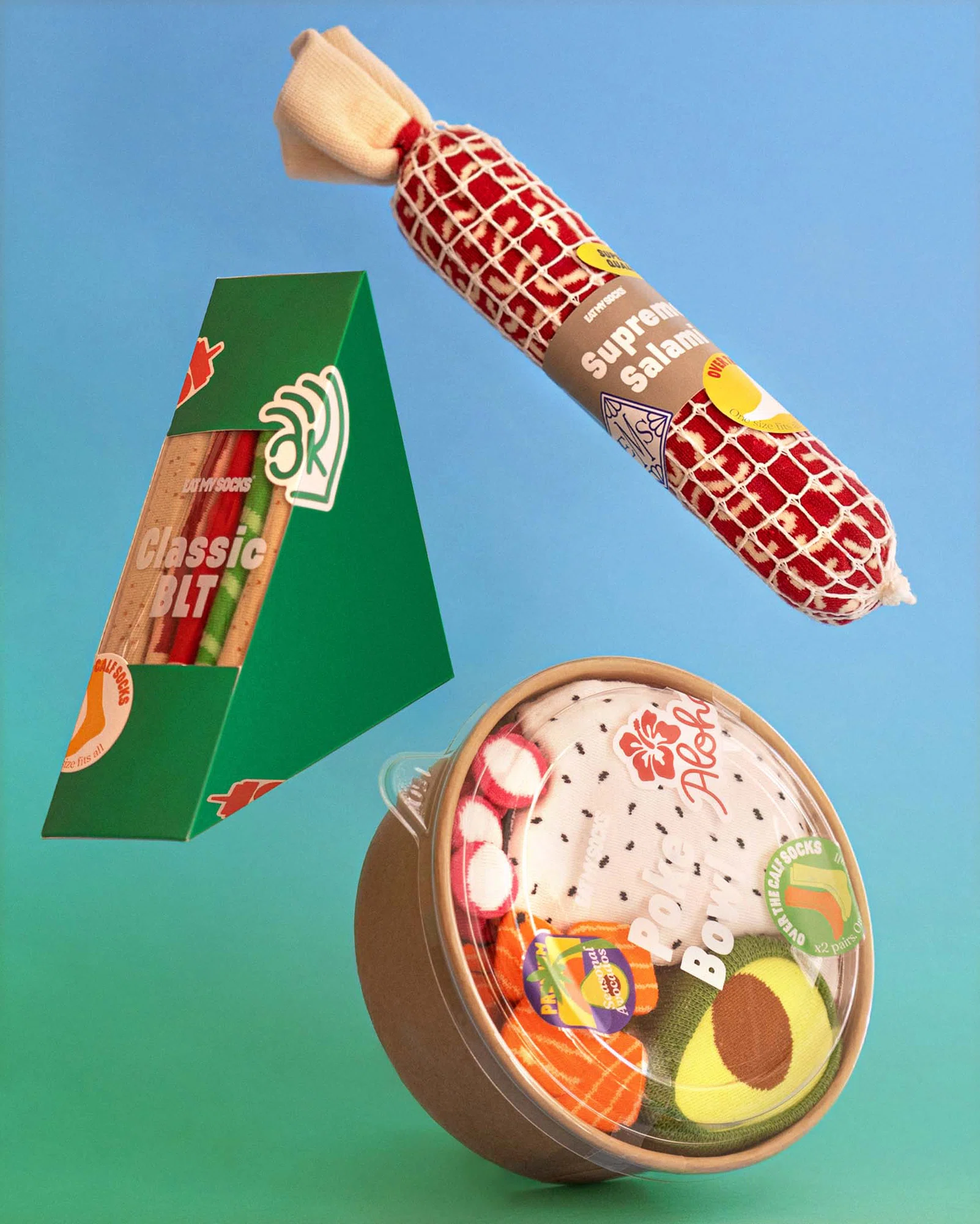 Thương hiệu bán tất như một quà tặng sáng tạo, mang đến sự ngạc nhiên và niềm vui. Mỗi đôi tất được gấp, gói như một món ăn ngon