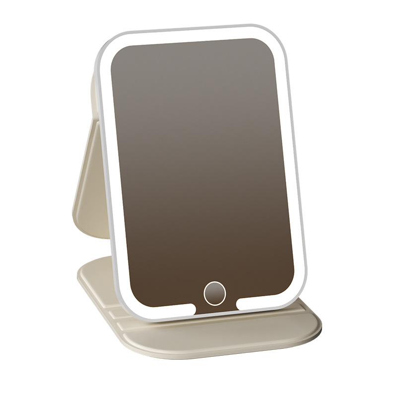 Gương trang điểm bỏ túi có đèn led - Quà tặng Giftgle