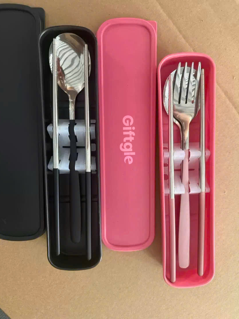 Bộ muỗng đũa văn phòng in logo 1