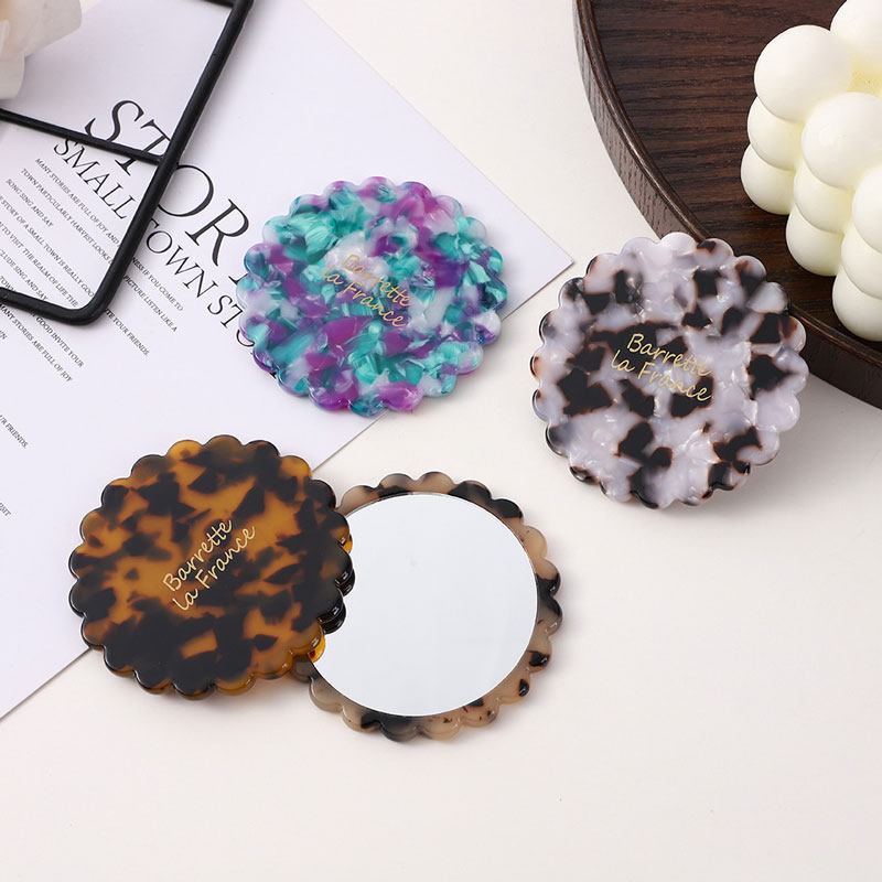Gương cầm tay hoa hướng dương in logo - Quà tặng Giftgle