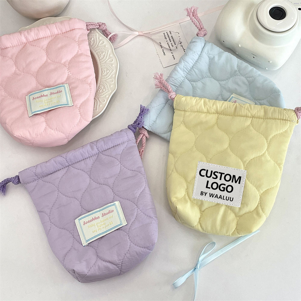Túi rút chần bông in logo - Quà tặng giftgle